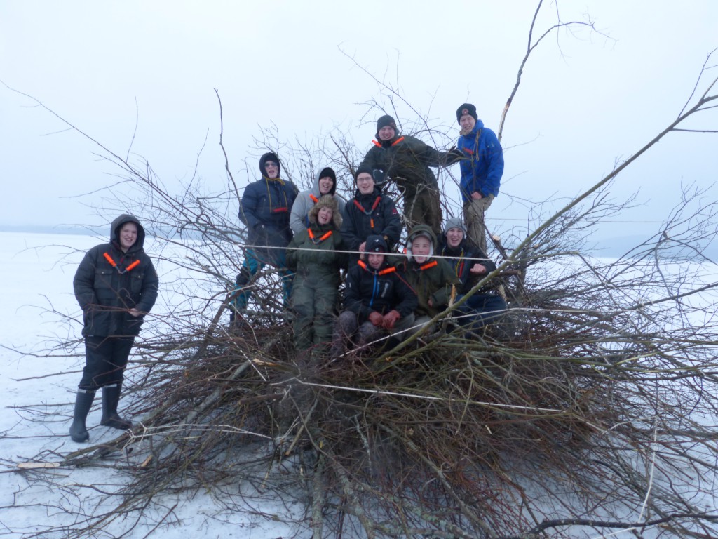 Sportfiskeakademin bygger risvasar