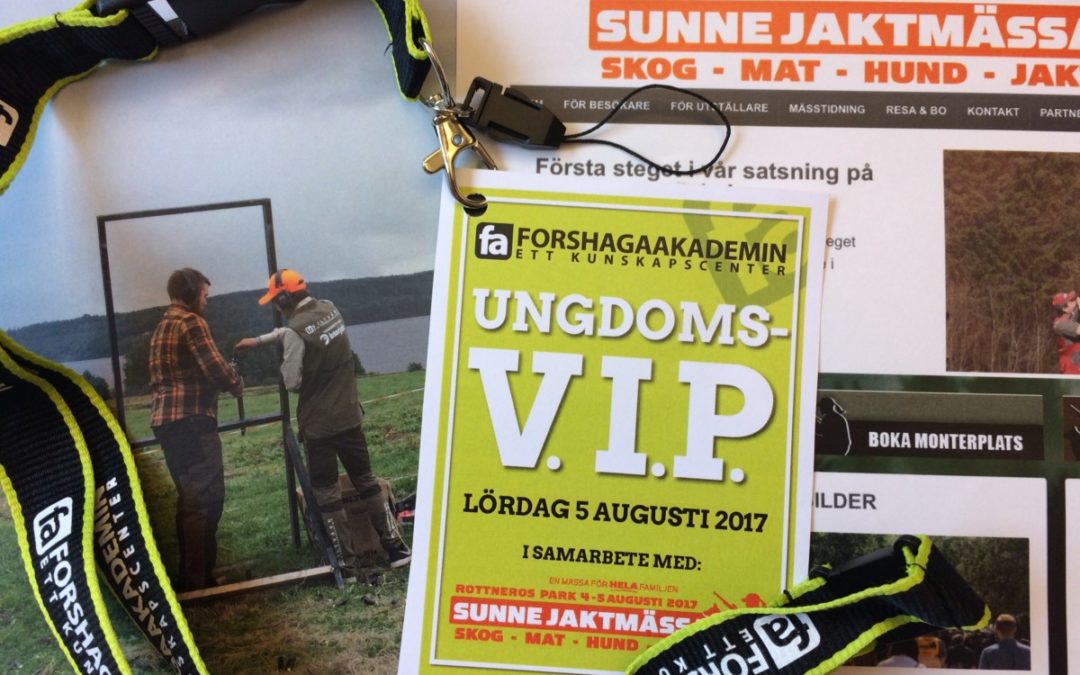 V.I.P.-aktivitet för ungdomar på Sunne Jaktmässa